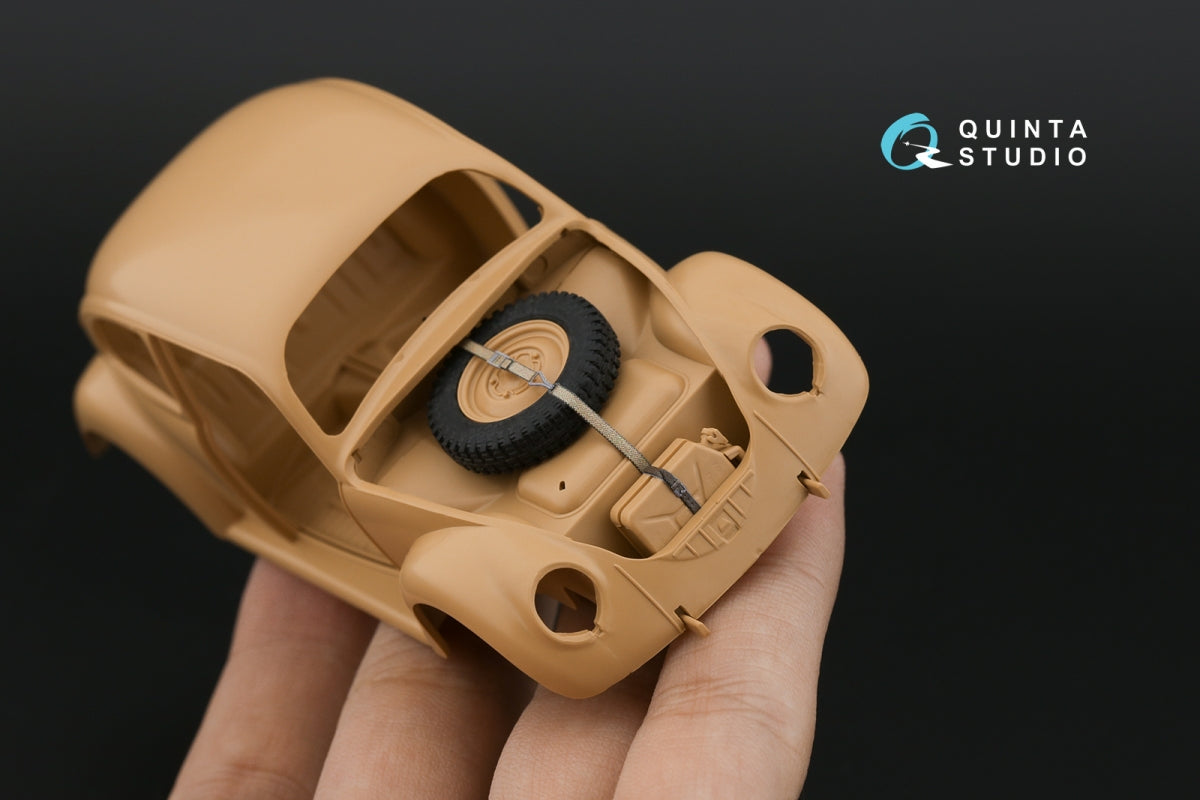 Intérieur imprimé en 3D et coloré sur papier décalcomanie (RFM) Quinta Studio QD35113 Volkswagen Typ 82E 1/35  – image 12