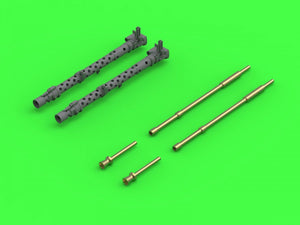 Master GM-35-049 MG-34 (7,92 mm) - Canons de mitrailleuse allemande - version avec chemise de refroidissement perforée - utilisée par l&amp;#39;infanterie et sur les premiers chars (2 pièces) 1/35