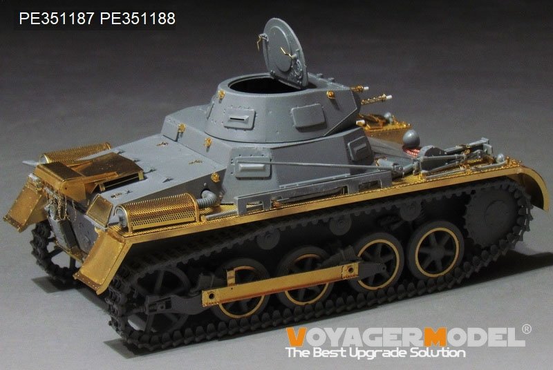 Maquette Voyager PE351187, char allemand Pz.Kpfw.I Ausf.A de la Seconde Guerre mondiale (pour TAKOM 2145), échelle 1/35 – imagen 2