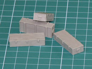 Eureka XXL E-017 Wooden Ammo Boxes for 12.8 cm Pak 44/Kw.K. 1/35 – zdjęcie 2