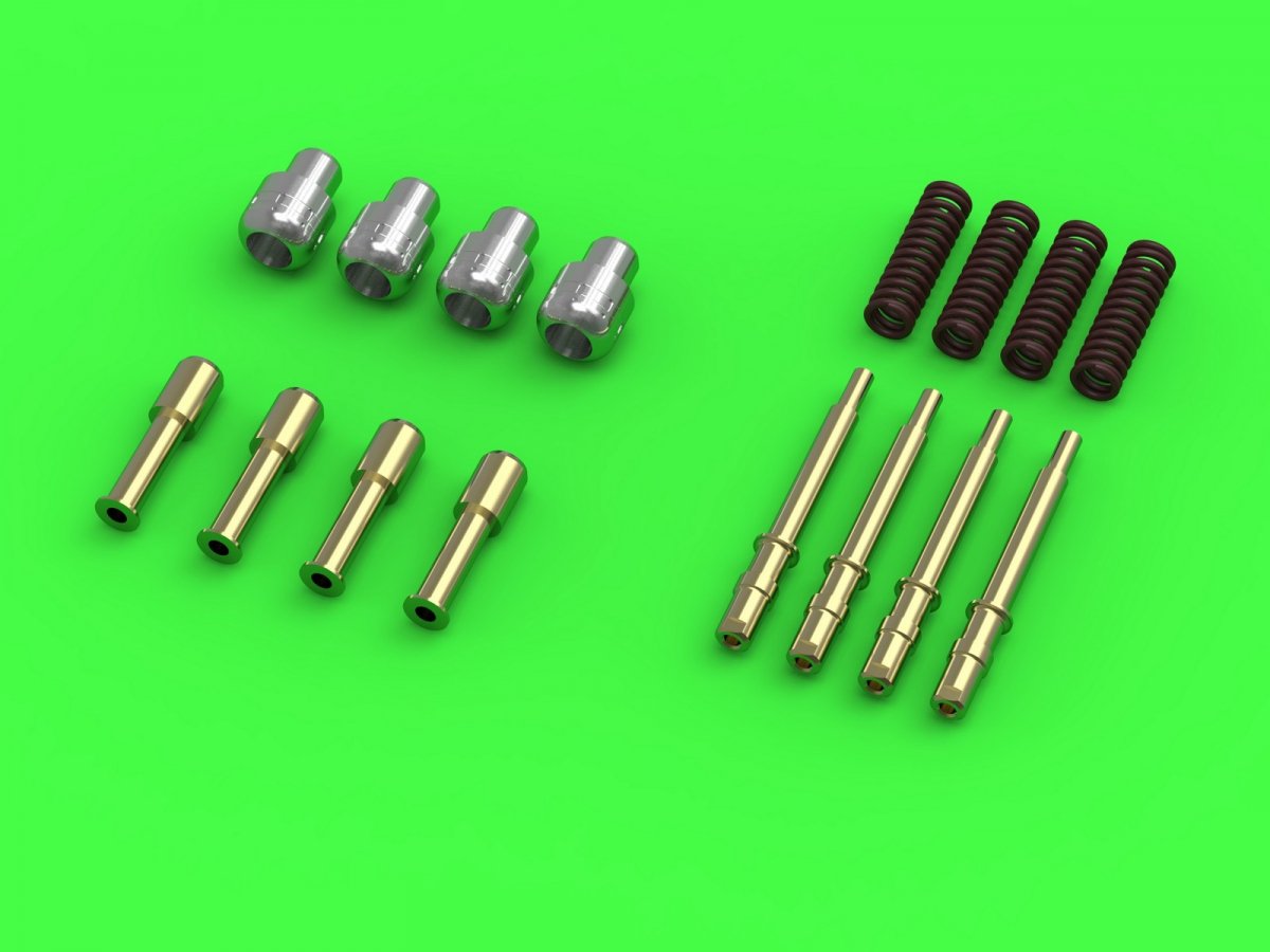 Master AM-24-015 Hawker Typhoon Mk IB - canons de type ancien (sans protections) avec ressort rond (4 pièces) (1/24) – image 3