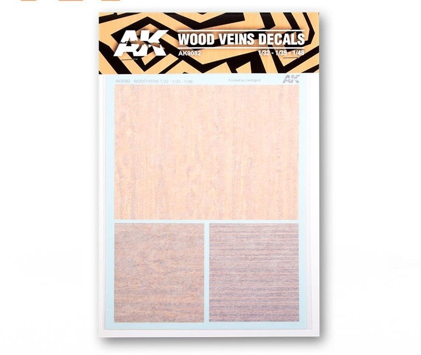Autocollants AK Interactive AK9082 VEINES DE BOIS 
