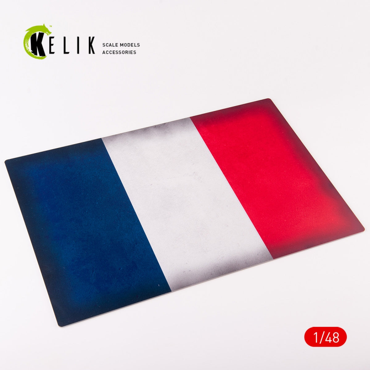 KELIK KS48029 Drapeau de la France - Acrylique 3 mm (410 x 270 mm) (410 g) 1/48