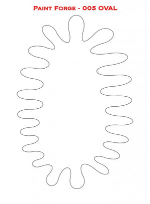 Pochoir ovale Paint Forge PFST005M – immagine 2