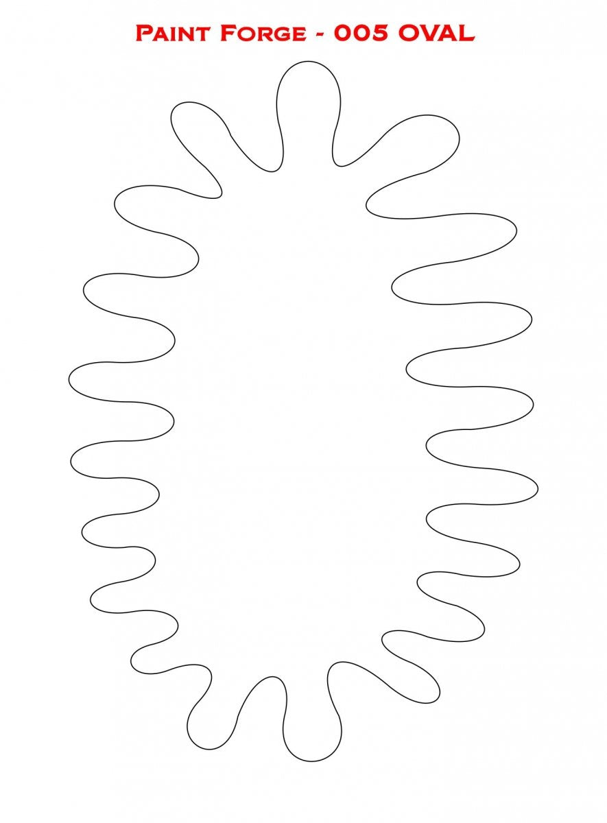 Pochoir ovale Paint Forge PFST005M – immagine 2
