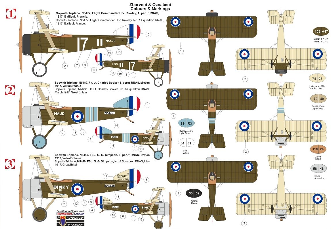 Kovozavody Prostejov KPM0183 Sopwith Triplane Aces 1/72 – immagine 2