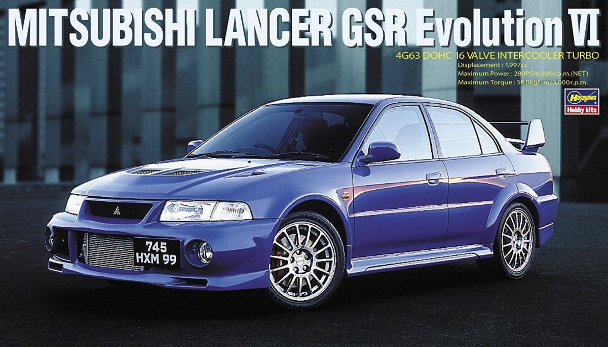 Hasegawa 20336 Mitsubishi Lancer GSR Evolution 6 1/24 