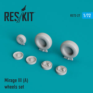 RESKIT RS72-0027 JEU DE ROUES MIRAGE IIIA 1/72
