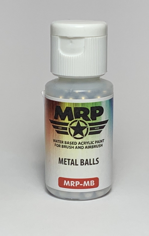Billes métalliques Mr. Paint MB, 250 pièces en flacon de 17 ml / Billes métalliques