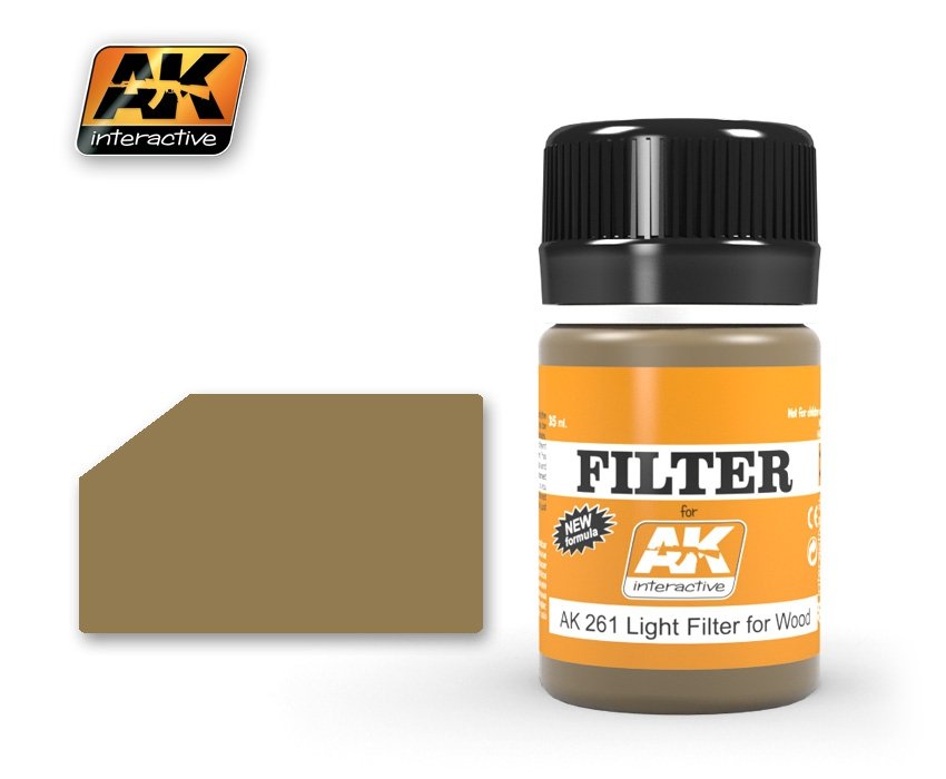 AK Interactive AK261 OCHE POUR SABLE / FILTRE DE LUMIÈRE POUR BOIS 35 ml