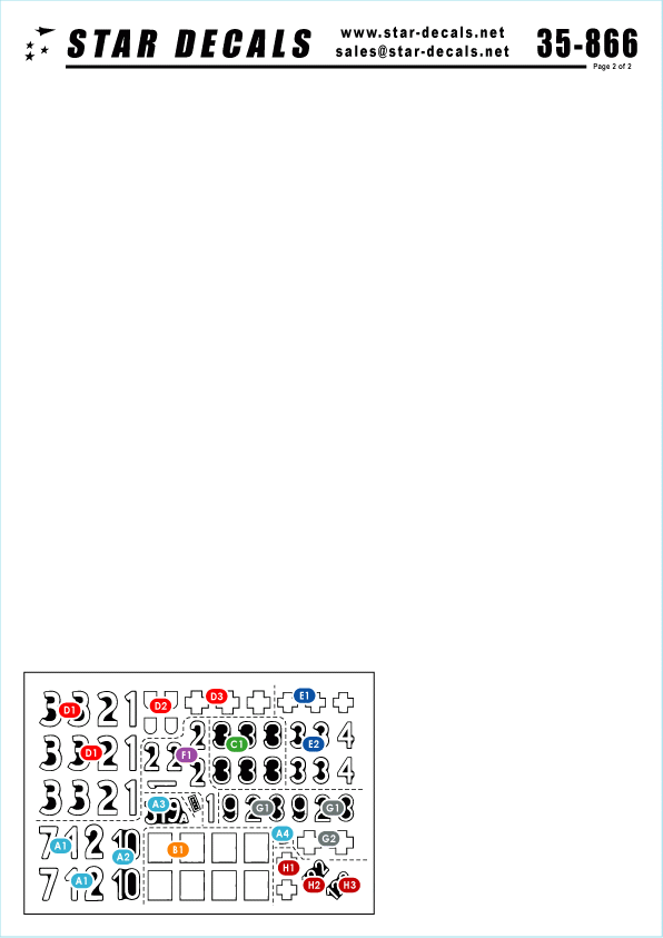 Star Decals 35-866 Hongrie 1945 3 1/35 – image 2