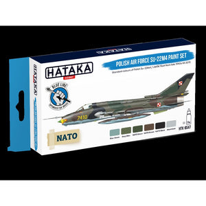 Kit de peinture Hataka HTK-BS47 pour Su-22M4 de l&amp;#39;armée de l&amp;#39;air polonaise (6 x 17 ml)