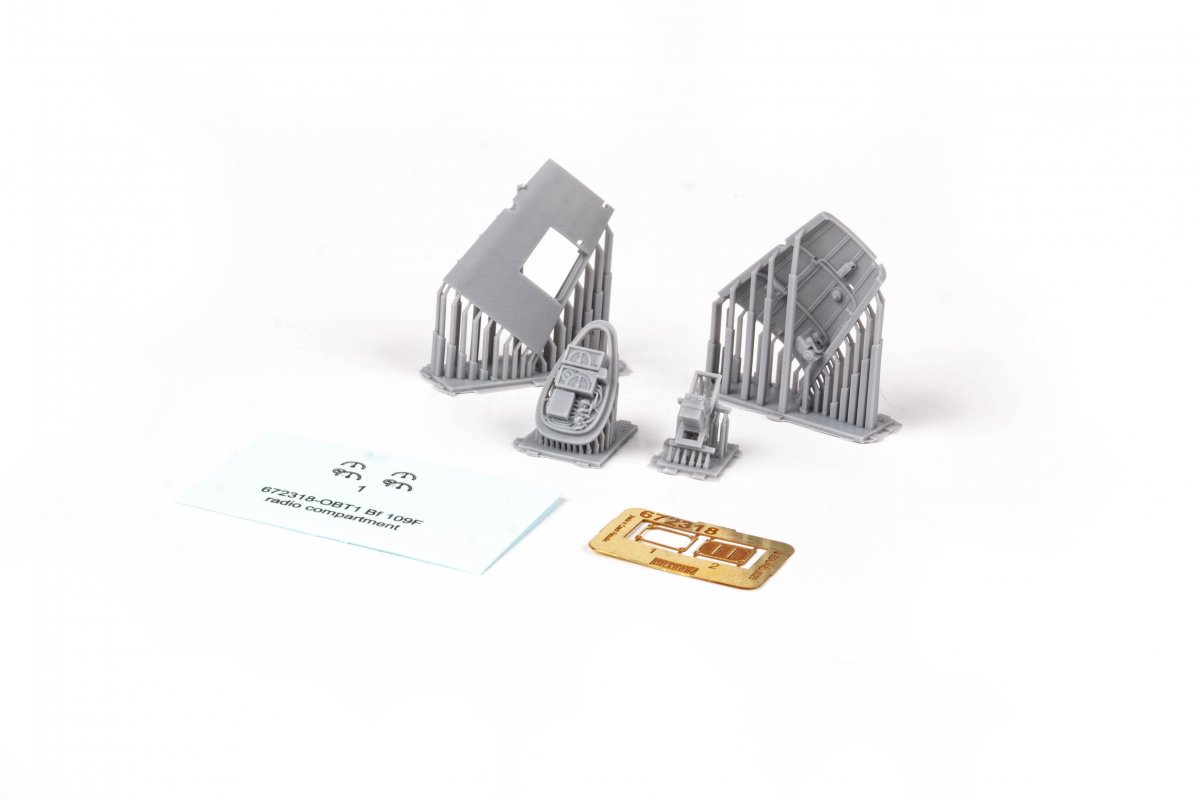 Maquette Eduard 672318 du compartiment radio du Bf 109F, échelle 1/72