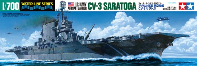 Tamiya 31713 US NAVY AIRCRAFT CARRIER CV-3 Saratoga 1944-1945 1/700