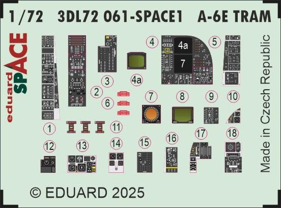 Eduard 3DL72061 A-6E TRAM SPACE TRUMPETER 1/72 – zdjęcie 3