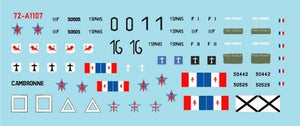 Star Decals 72-A1107 Véhicules de combat français en Afrique n° 2 FFL - Forces Françaises Libres 1/72 – image 2
