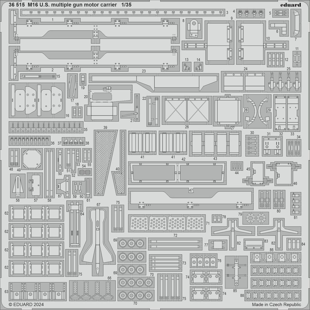 Eduard 36515 M16 US multiple gun motor carrier TAMIYA 1/35