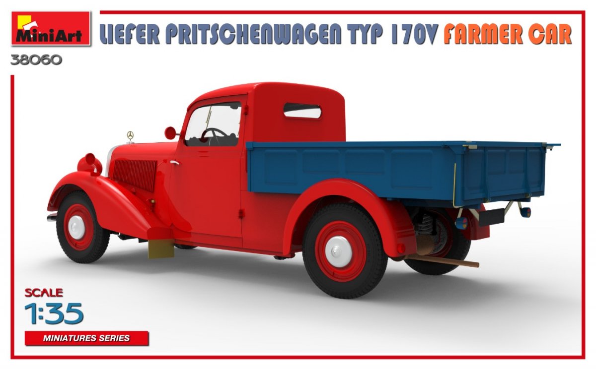 MiniArt 38060 LIEFER PRITSCHENWAGEN TYP 170V FARMER CAR 1/35 – zdjęcie 10