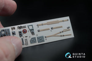 Intérieur imprimé en 3D et coloré sur papier décalcomanie Quinta Studio QD48020 IL-2 (pour maquette Tamiya) 1/48 – image 6