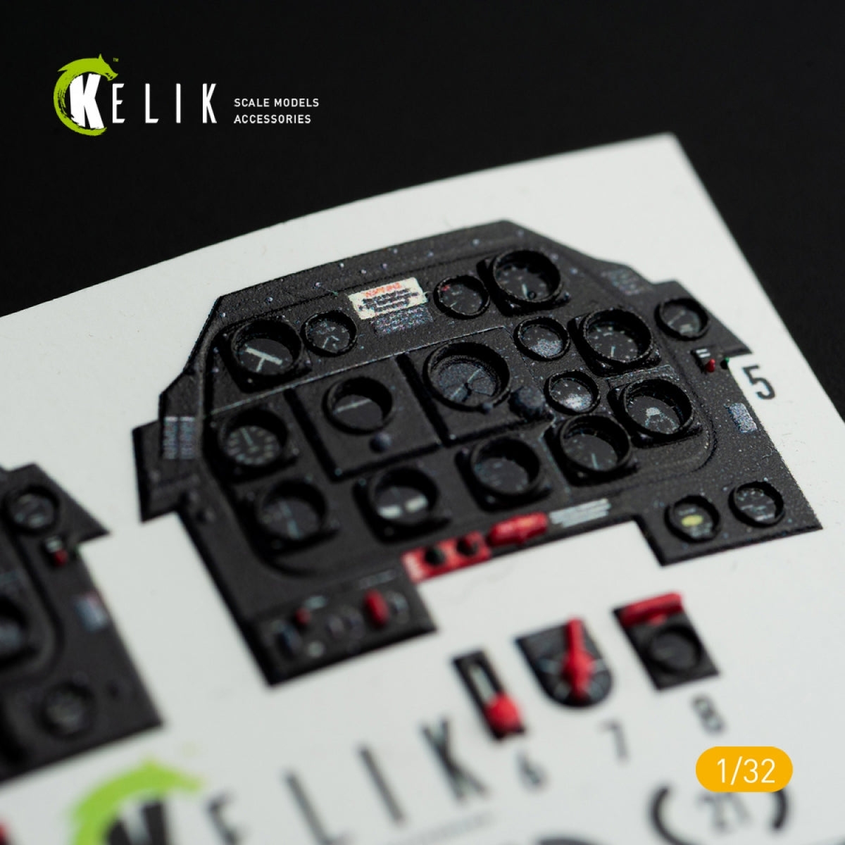 KELIK K32015 P-51D MUSTANG - DÉCALCOMANIES 3D INTÉRIEURES POUR MAQUETTE TAMIYA 1/32 – image 5