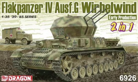 Dragon 6926 Flakpanzer IV Ausf.G "Wirbelwind" Première production (2 en 1) 1/35