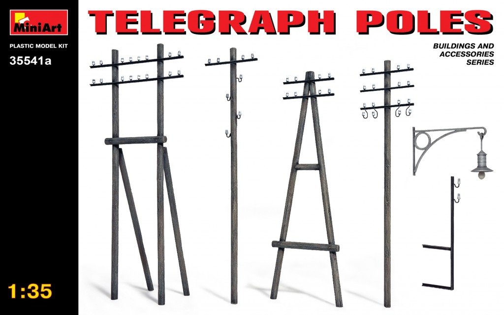 MiniArt 35541A Poteaux télégraphiques (1/35)
