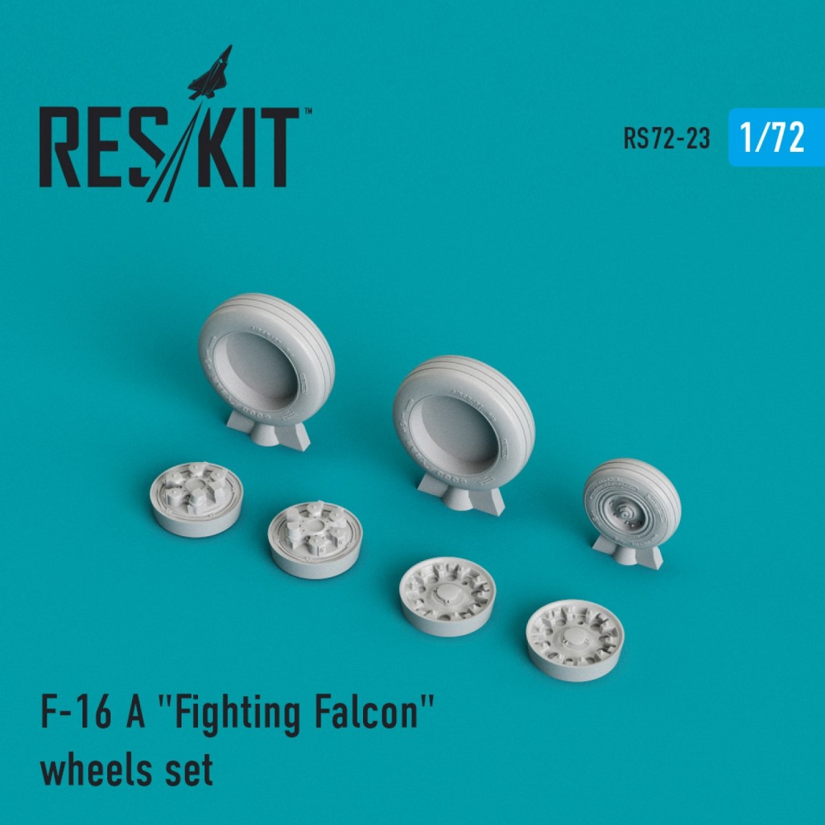 RESKIT RS72-0023 F-16A « FIGHTING FALCON » JEU DE ROUES 1/72