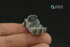 Intérieur imprimé en 3D et coloré sur papier décalcomanie Quinta Studio QDS-48278 F/A-18A++ (HobbyBoss) (Petite version) 1/48 – Bild 8