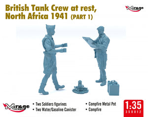 Mirage Hobby 350013 Équipage de char britannique au repos, Afrique du Nord 1941 (Partie I) 1/35 – immagine 3