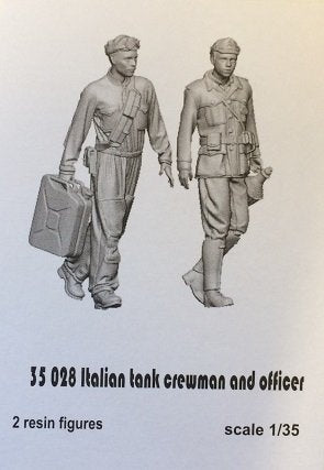 Glowel Miniatures 35028 Membre d'équipage et officier de char italiens 1/35