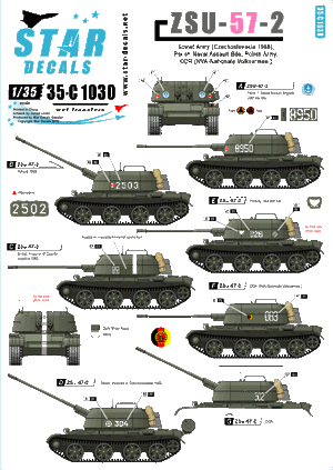 Décalcomanies Star Decals 35-C1030 ZSU-57-2 1/35
