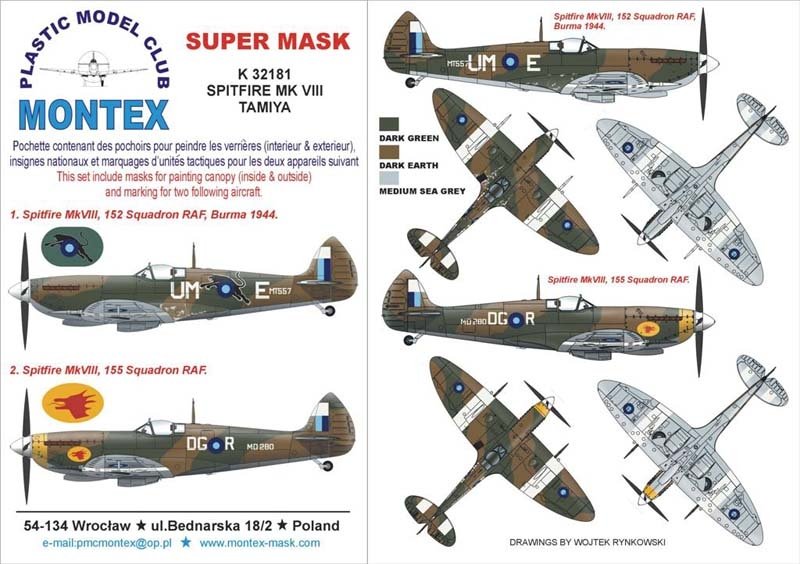 Montex K32181 Spitfire VIII 1/32
