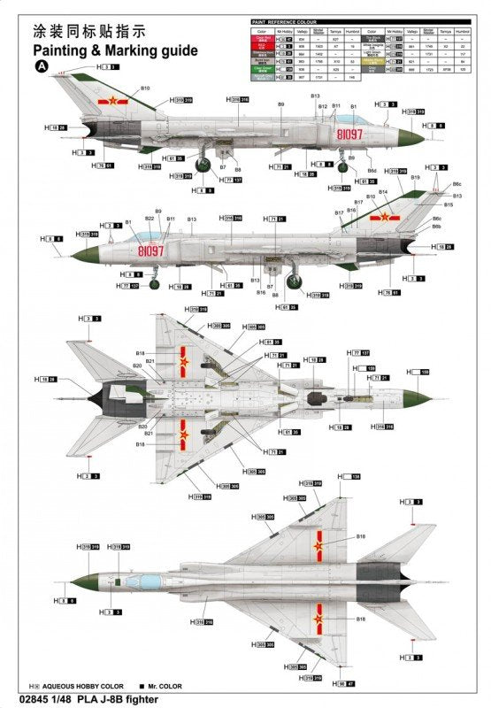 Trumpeter 02845 Chasseur J-8B de l&amp;#39;APL (1/48) – Bild 12
