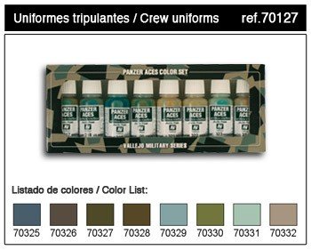 Vallejo PANZER ACES No4 (jeu de 8 couleurs) (70127)