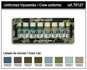 Vallejo PANZER ACES No4 (jeu de 8 couleurs) (70127)