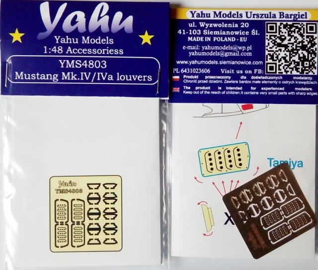 Yahu YMS4803 Mustang IV volants 1/48
