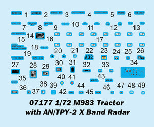 Tracteur Trumpeter 07177 M983 et radar bande X AN/TPY-2, échelle 1/72 – Bild 3