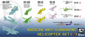 AFV Club SE70010 Coffret d&amp;#39;hélicoptère anti-sous-marin moderne (B) 1/700