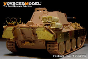 Maquette Voyager PE35936 Panther D allemand de la Seconde Guerre mondiale avec réservoirs de carburant « Stadtgas » (de base pour MENG TS-038 au 1/35) – Bild 16