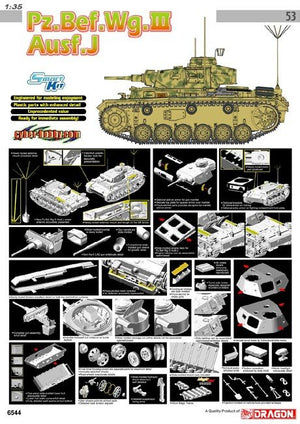 Cyber ​​​​Hobby 6544 Pz.Bef.Wg.III Ausf.J (1/35) – Bild 2