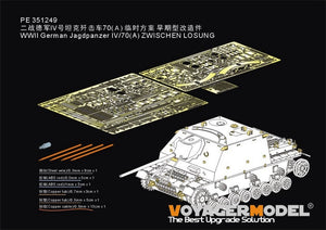 Voyager modèle PE351249 WWII allemand Jagdpanzer IV/70(A) ZWISCHEN LOSUNG pour DRAGON 1/35