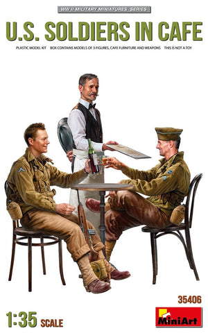 MiniArt 35406 SOLDATS AMÉRICAINS DANS UN CAFÉ 1/35