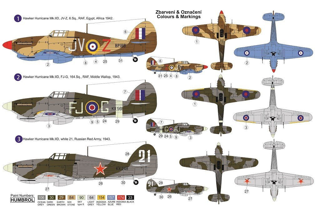 Maquette AZ AZ7594 Hurricane Mk.IID (1/72) – immagine 2