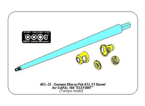 Canon allemand Aber 48L-35 88mm Pak 43/2 L/71 pour Sd.Kfz.184 Elefant 1/48 – Bild 2