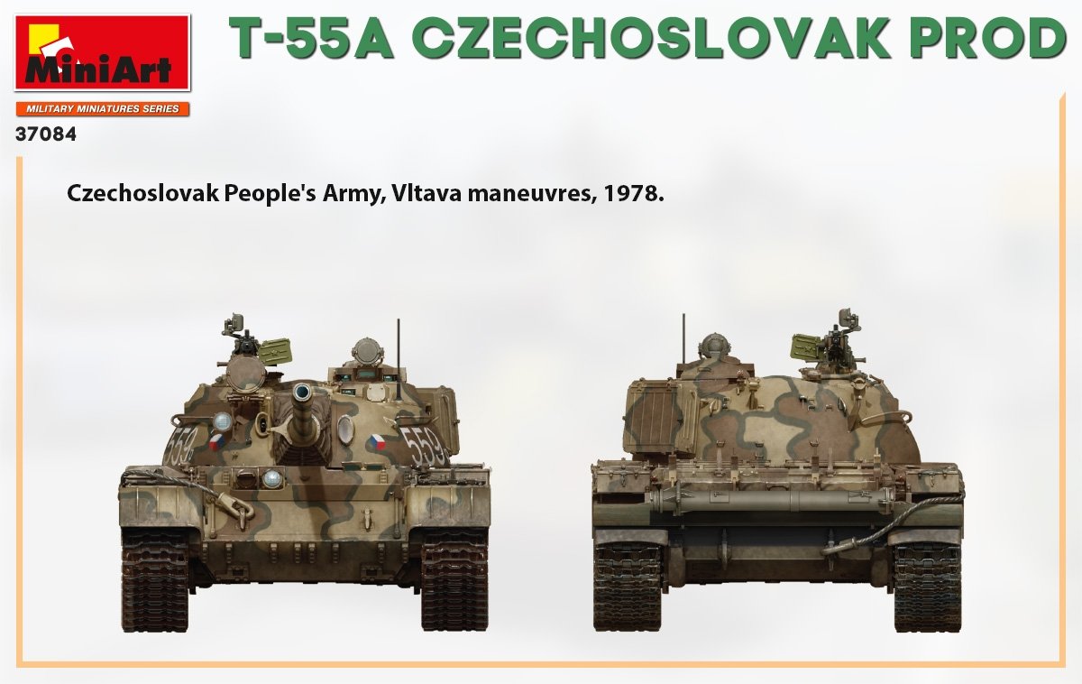 Miniart 37084 T-55A PRODUCTION TCHÉCOSLOVAQUE 1/35  – image 4