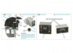 Intérieur imprimé en 3D et coloré sur papier décalcomanie Quinta Studio QDS-32170 DH Mosquito FB Mk.VI (Tamiya, petite version) 1/32 – immagine 2