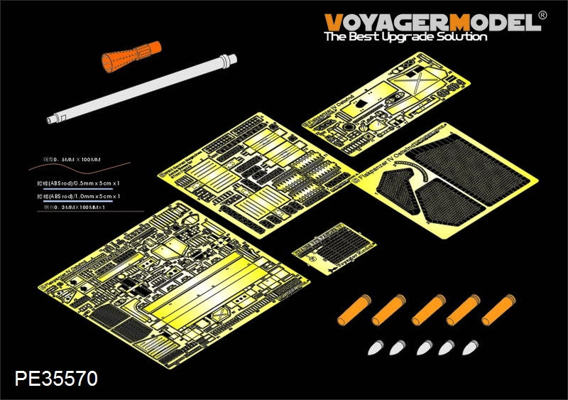 Voyager modèle PE35570 WWII allemand FlakPanzer IV Ostwind pour DROGON 6550 1/35