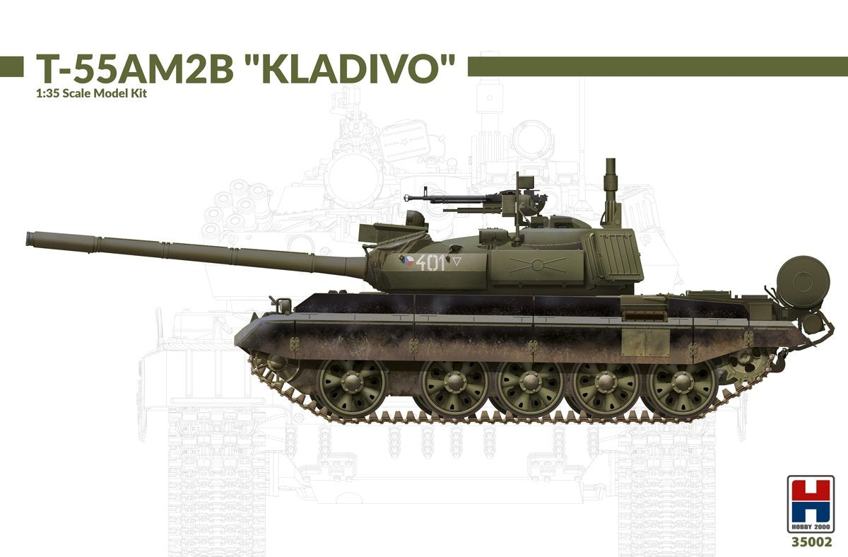 Hobby 2000 35002 T-55AM2B "Kladivo" (w/bonus 4 painting and marking ) 1/35