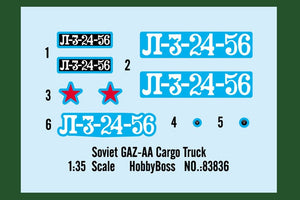 Camion cargo soviétique GAZ-AA Hobby Boss 83836 – immagine 4
