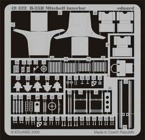 Intérieur du B-25B Eduard 49322, maquettes précises au 1/48 – image 2